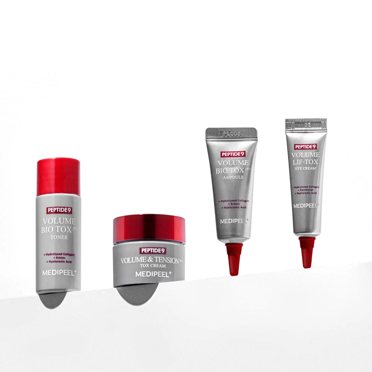 MEDIPEEL Peptide 9 Volume Bio Tox Trial Kit – stangrinantis mini veido priežiūros rinkinys