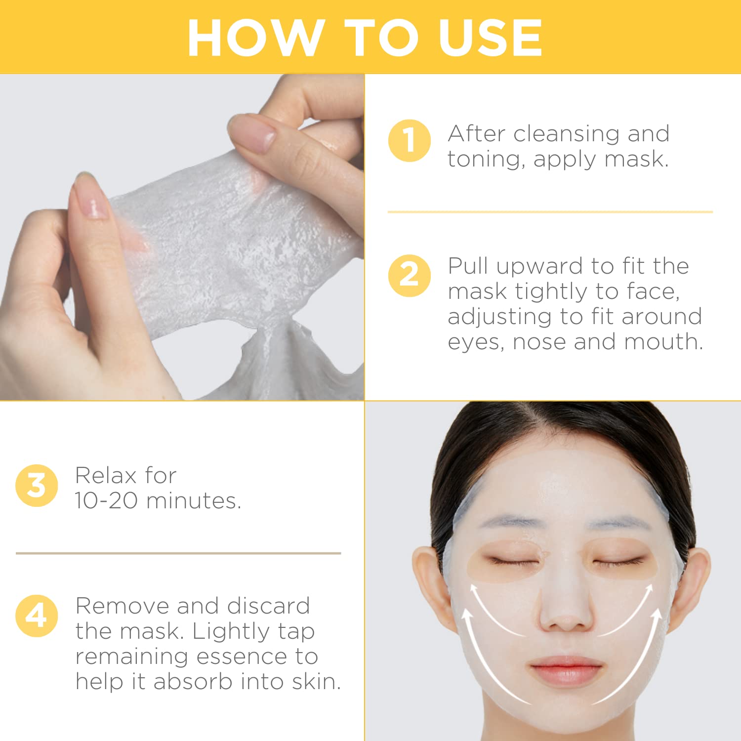 MEDIHEAL Essential Mask Vita – skaistinanti veido kaukė su vitaminų kompleksu