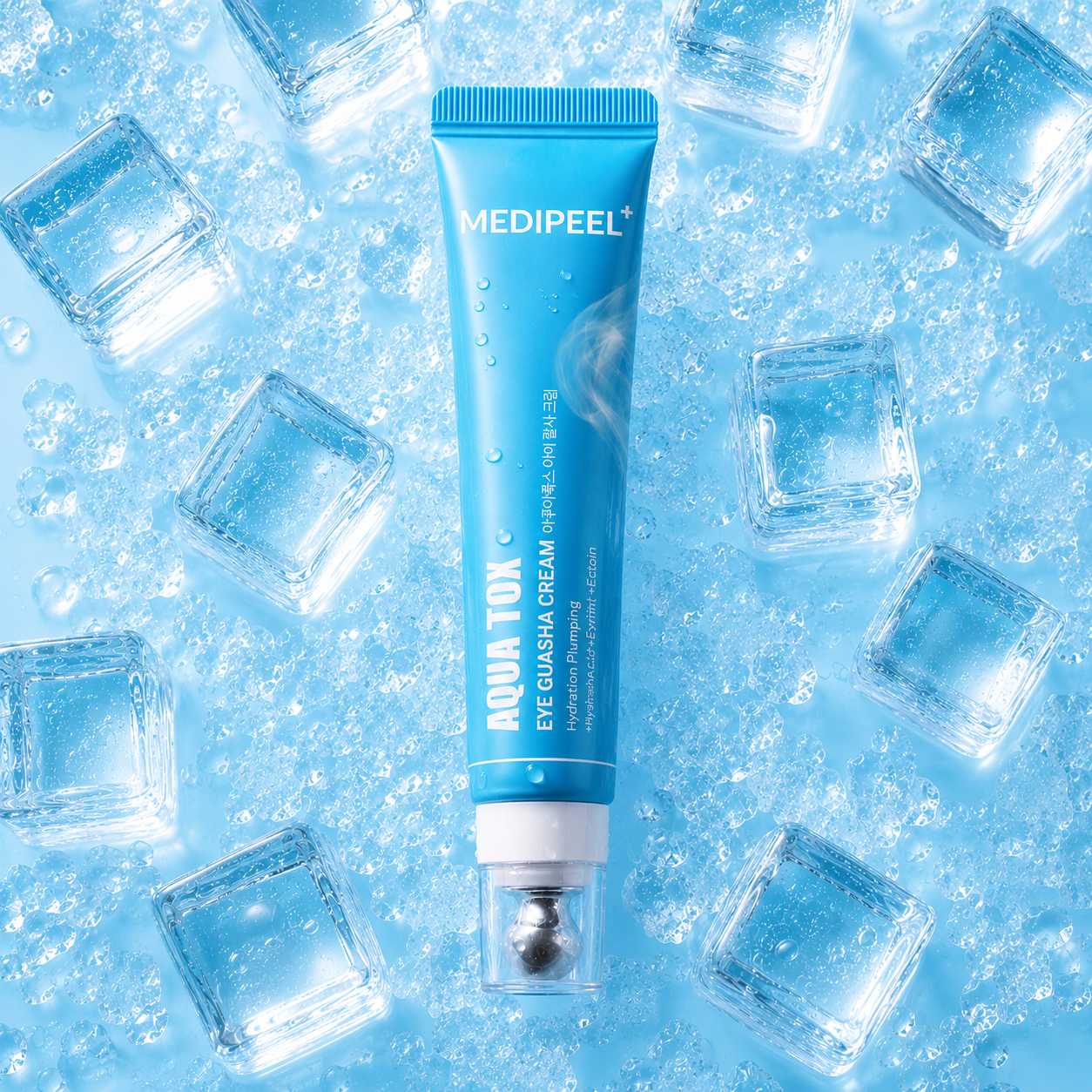 MEDIPEEL Aqua-Tox Eye Guasha Cream – drėkinantis paakių kremas su gua sha aplikatoriumi