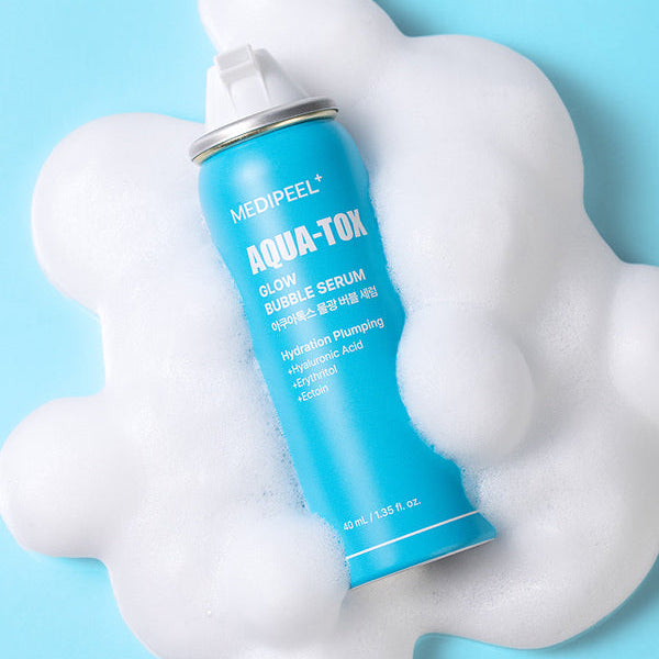 MEDIPEEL Aqua-Tox Glow Bubble Serum – intensyviai drėkinantis putų veido serumas