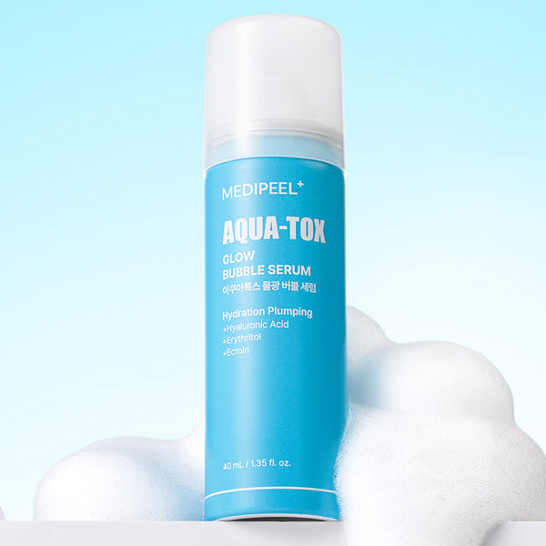 MEDIPEEL Aqua-Tox Glow Bubble Serum – intensyviai drėkinantis putų veido serumas