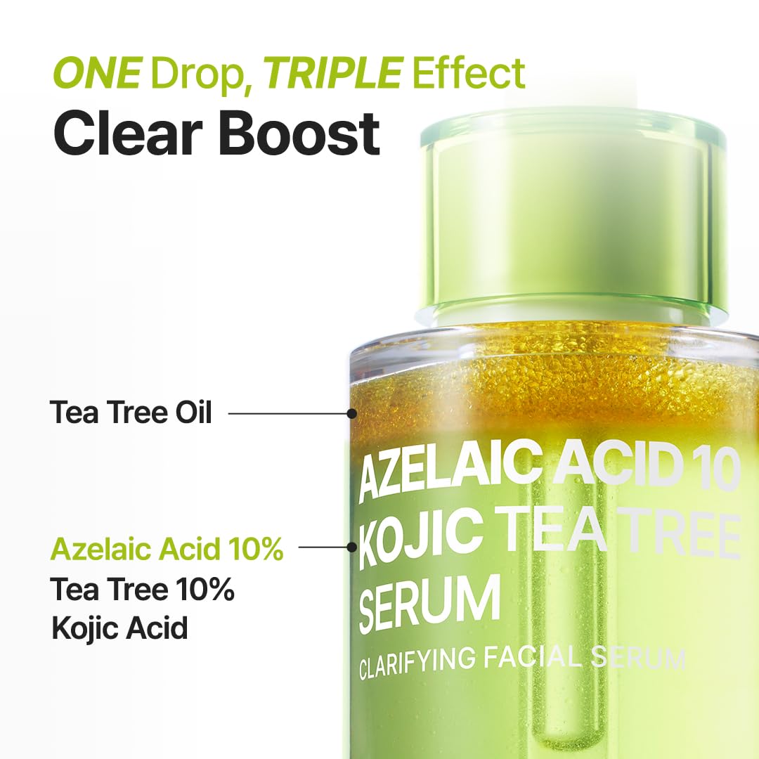 PURITO SEOUL Azelaic Acid 10 Kojic Tea Tree Serum – veido serumas