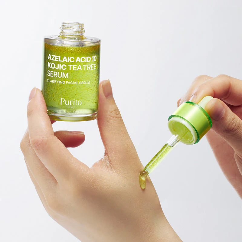 PURITO SEOUL Azelaic Acid 10 Kojic Tea Tree Serum – veido serumas