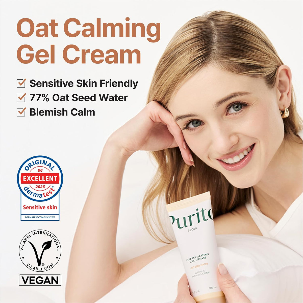 PURITO SEOUL Oat-in Calming Gel Cream – raminamasis gelinis veido kremas