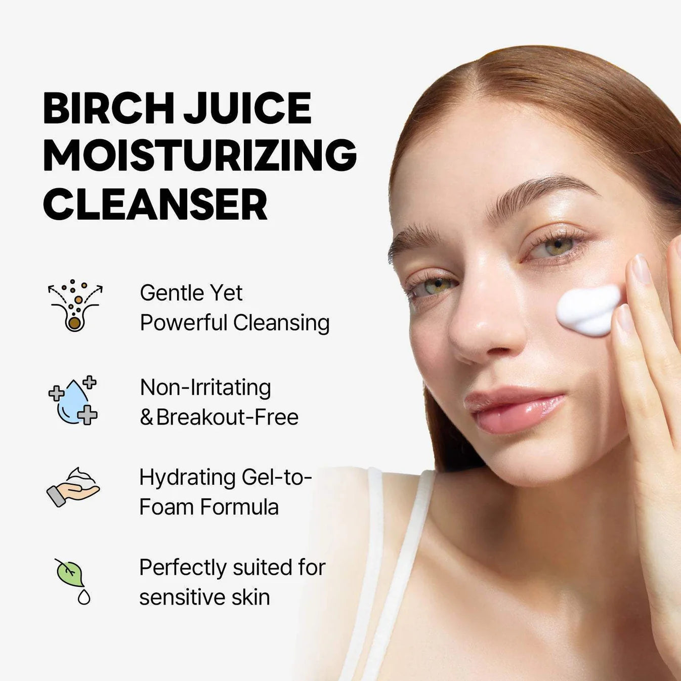 Birch Juice Moisturizing Cleanser – drėkinamasis veido prausiklis