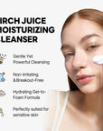 Birch Juice Moisturizing Cleanser – drėkinamasis veido prausiklis
