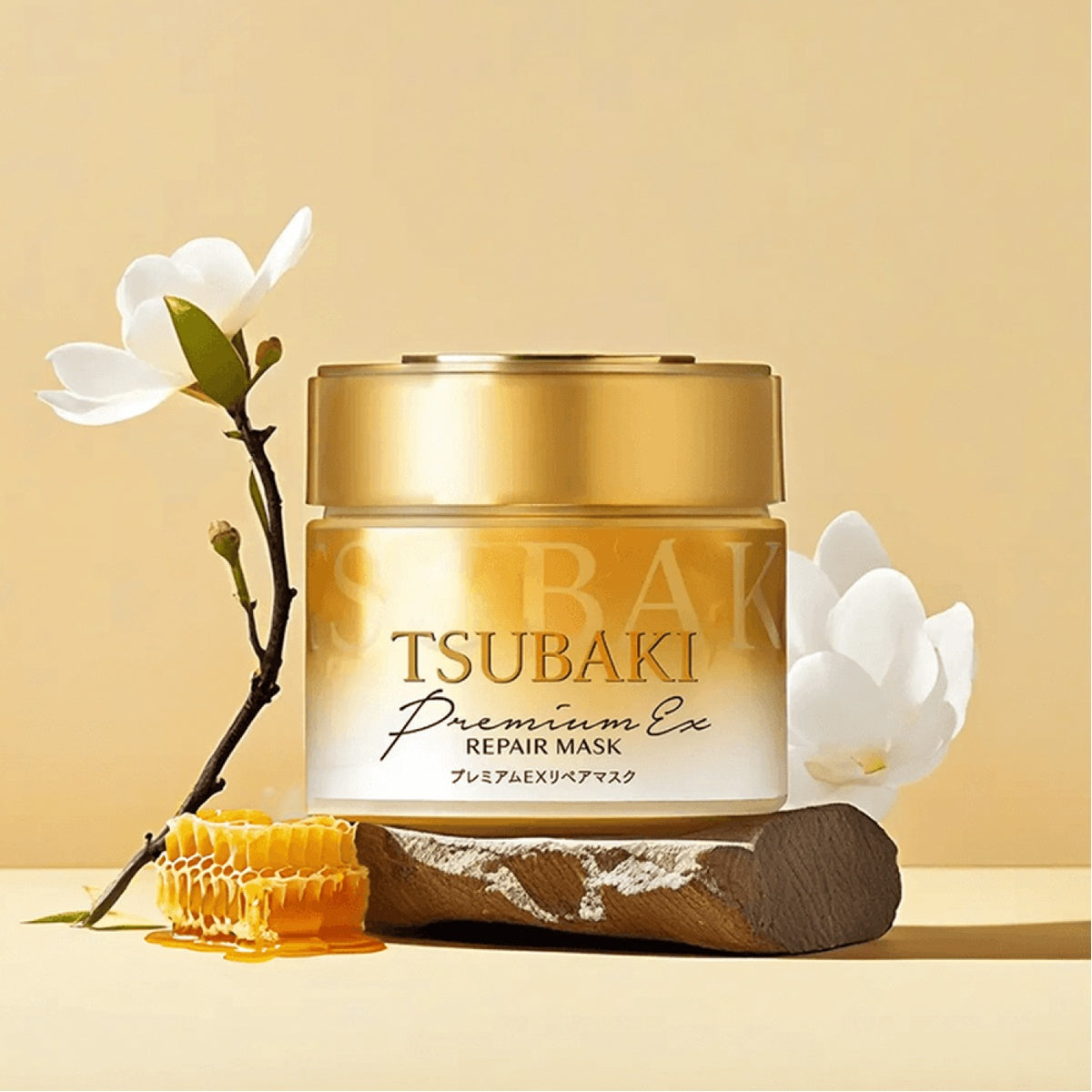 SHISEIDO TSUBAKI Premium EX Repair Mask – intensyviai atkurianti plaukų kaukė