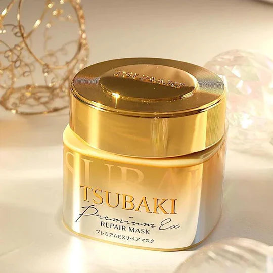 SHISEIDO TSUBAKI Premium EX Repair Mask – intensyviai atkurianti plaukų kaukė