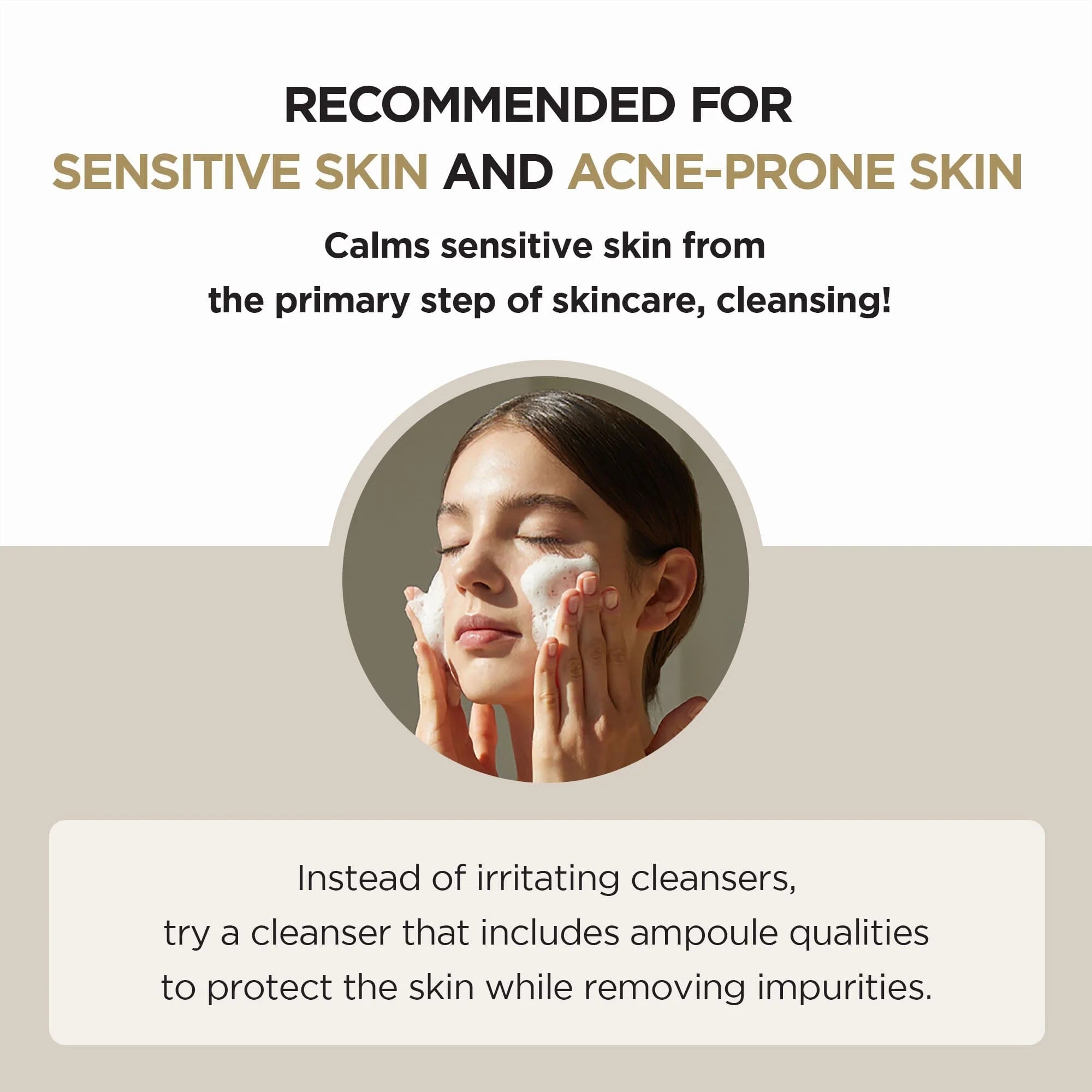 Madagascar Centella Ampoule Foam – švelnus kasdienis veido prausiklis