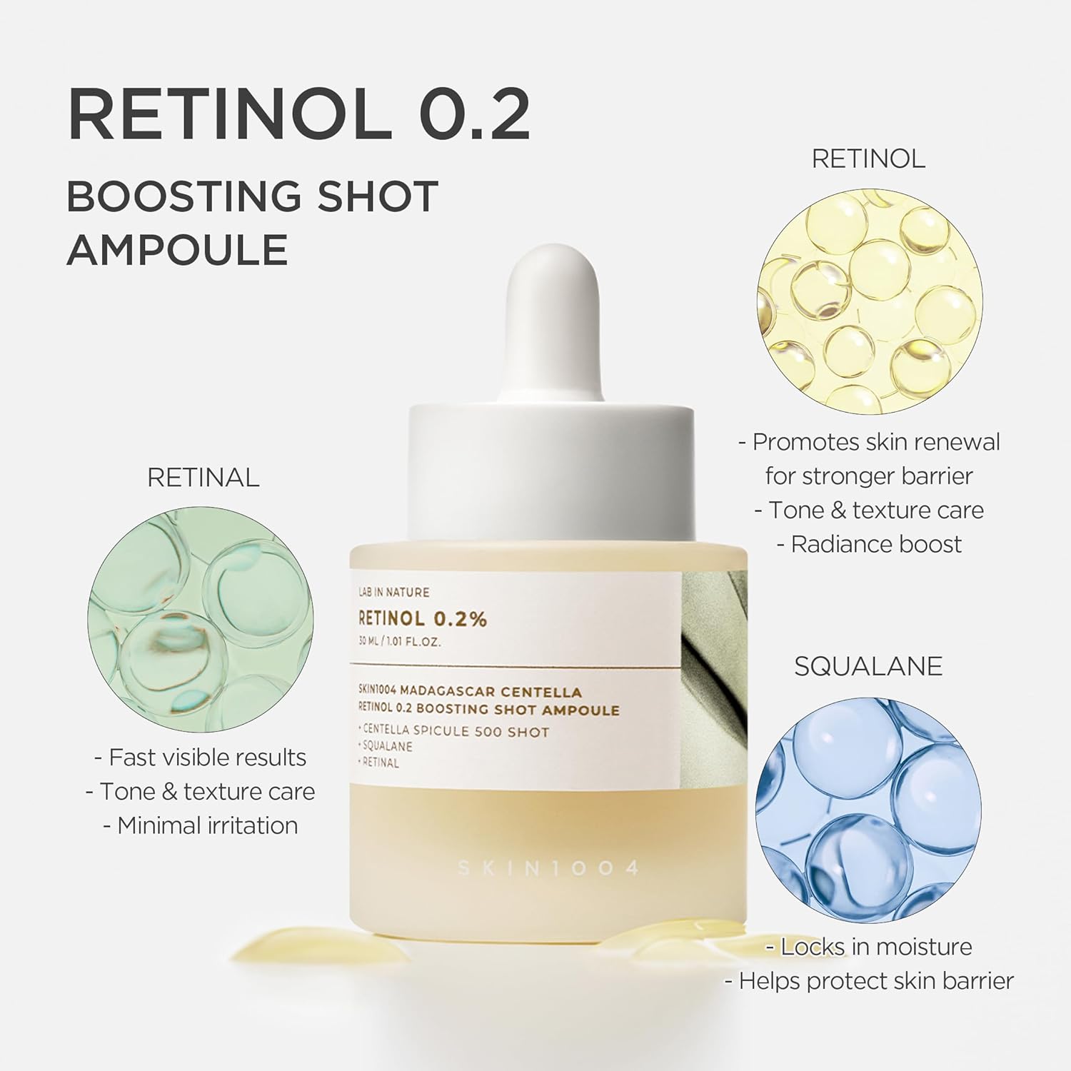 Retinol 0.2 Boosting Shot Ampoule – ampulė brandžiai odai su retinoliu