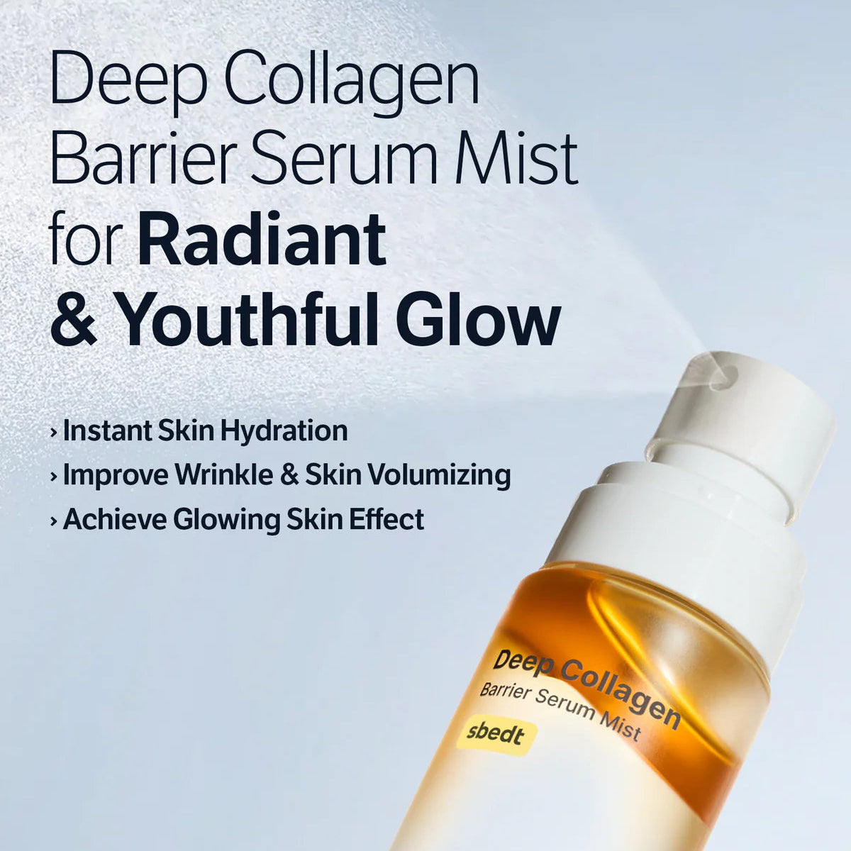 SUNGBOON EDITOR Deep Collagen Barrier Serum Mist – drėkinanti kolageno serumo dulksna