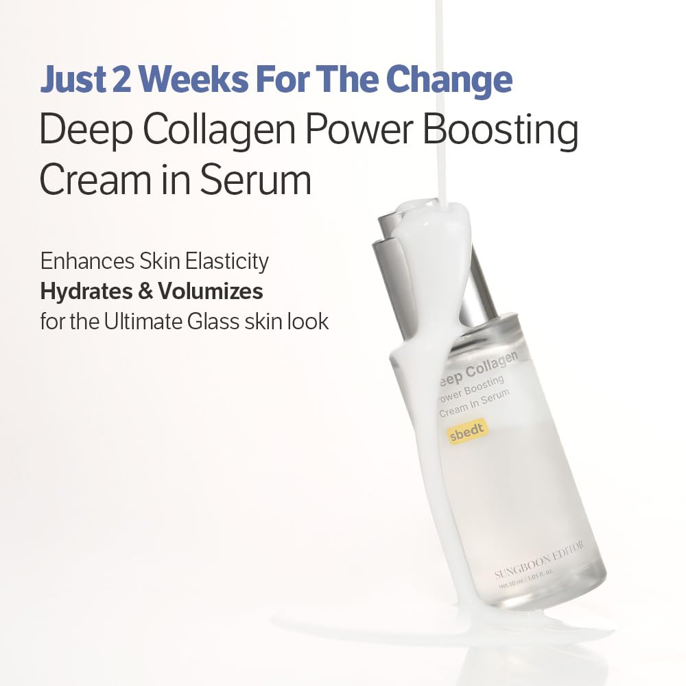 SUNGBOON EDITOR Deep Collagen Power Boosting Cream In Serum – stiprinamasis veido serumas-kremas