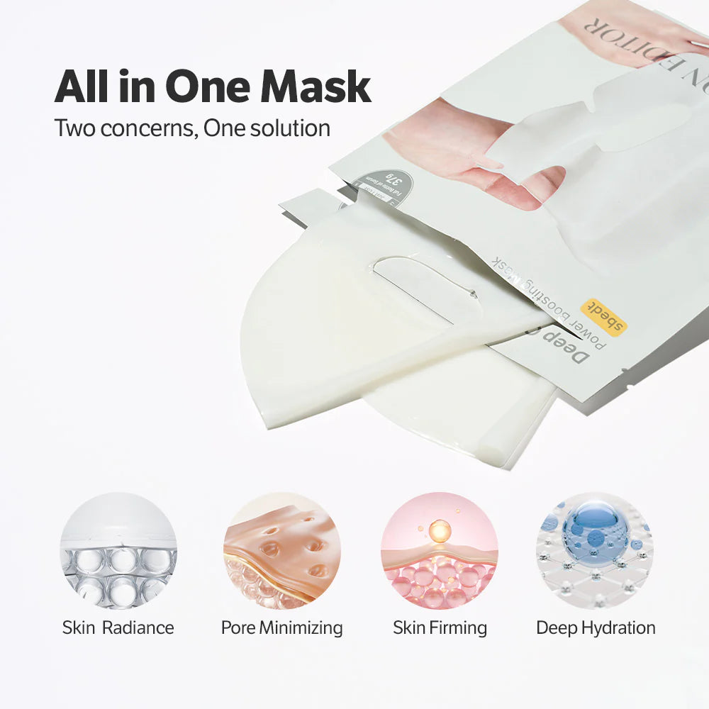 SUNGBOON EDITOR Deep Collagen Power Boosting Mask – intensyviai drėkinanti kolageno hidrogelinė veido kaukė