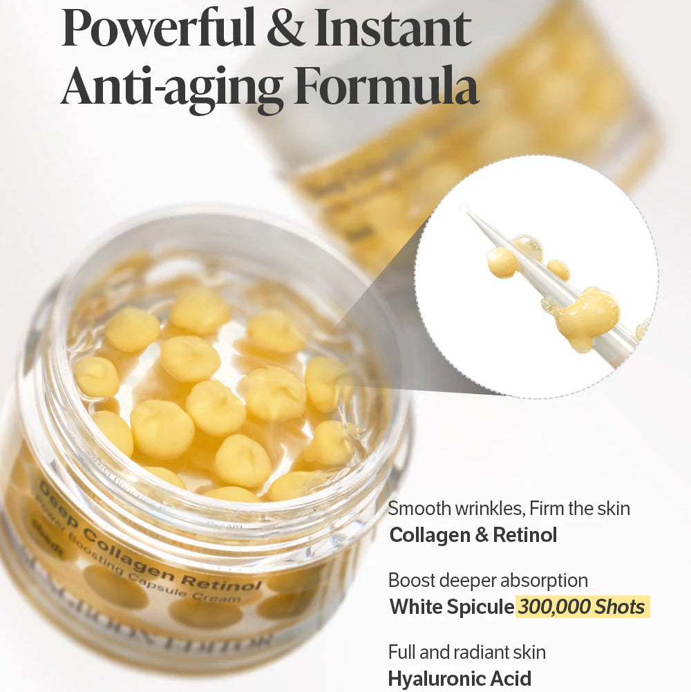 SUNGBOON EDITOR Deep Collagen Retinol Power Boosting Capsule Cream – stiprinamasis kapsulių veido kremas