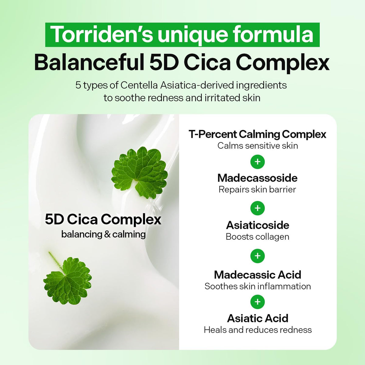 TORRIDEN Balanceful Cica Cream – raminamasis veido kremas