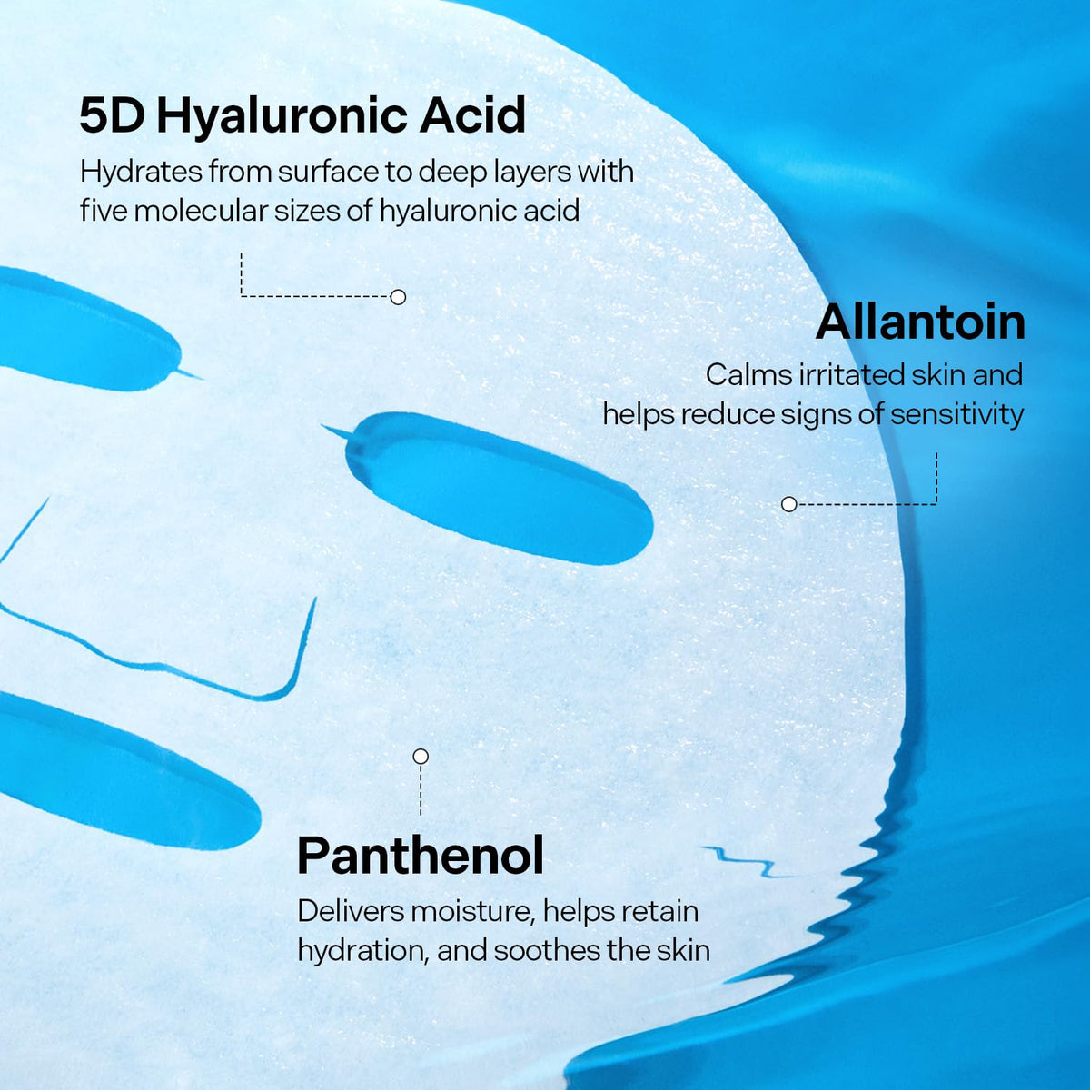 TORRIDEN DIVE-IN Low Molecule Hyaluronic Acid Mask – drėkinamoji lakštinė veido kaukė