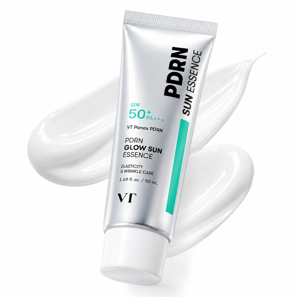 VT COSMETICS PDRN Radiance Sun Essence SPF50+ PA++++ – skaistinanti ir drėkinanti apsauga nuo saulės