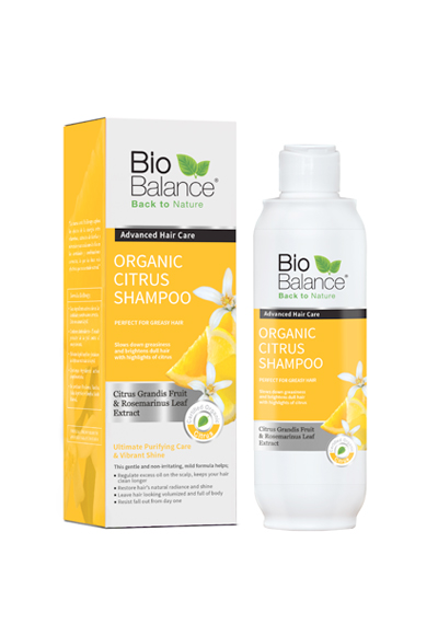 Ekologiškas šampūnas su citrusinių vaisių ekstraktu riebiems plaukams, 300 ml